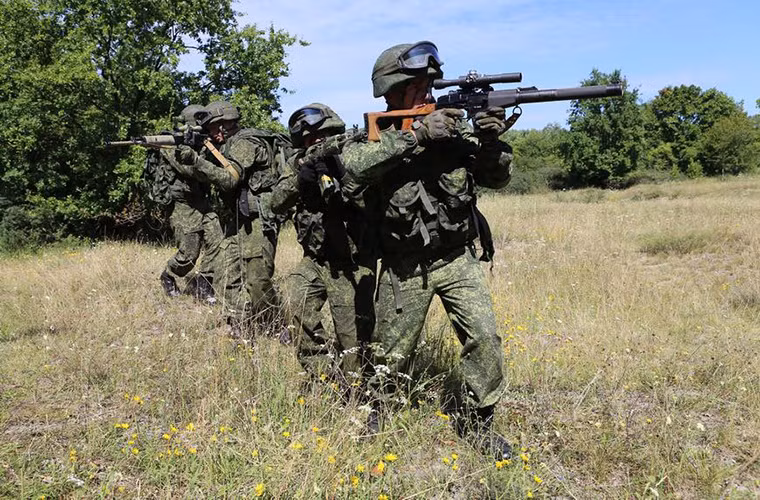 Quân số lính thủy đánh bộ Nga hiện nay khoảng hơn 12.000 người được biên chế cho bốn hạm đội mạnh nhất gồm Hạm đội Baltic, Hạm đội Thái Bình Dương, Hạm đội Biển Bắc và Hạm đội Biển Đen.