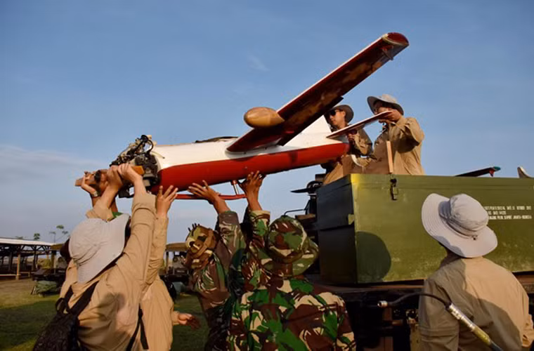 Mục tiêu bay được sử dụng để thử nghiệm AF902 FCS/35 hôm 12/8.