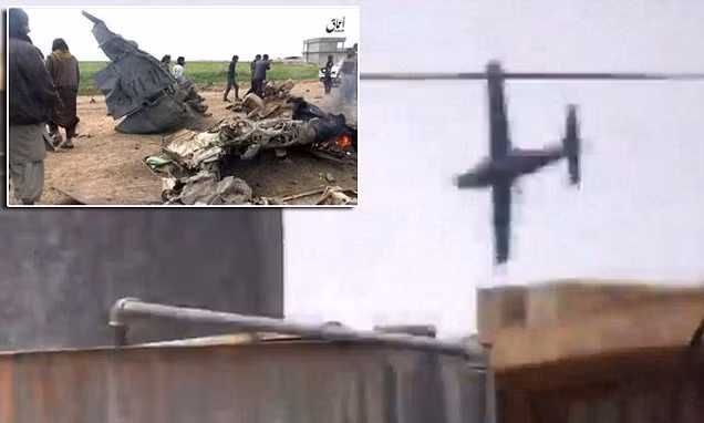 Hình ảnh chiếc Cessna 208B khi lao xuống mặt đất và những gì còn lại của nó. Nguồn ảnh: Daily Mail.