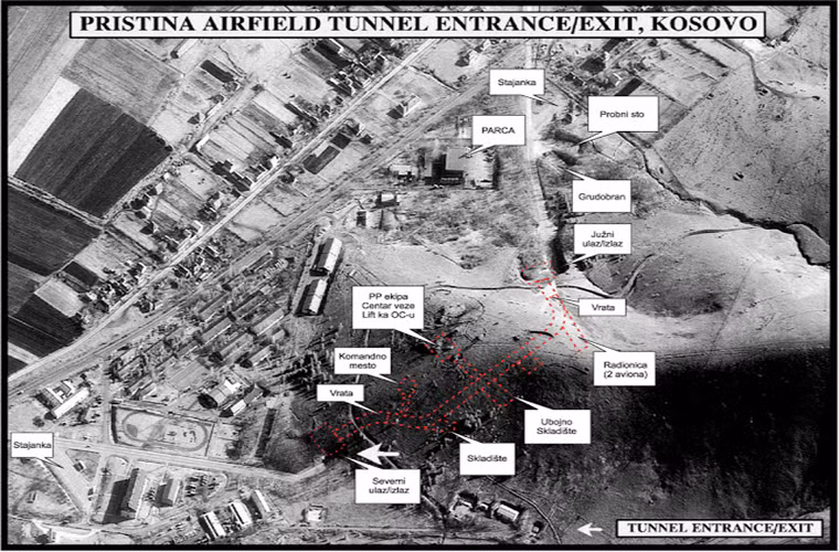Tuy nhiên Slatina lại có vị trí chiến lược hơn so với Željava khi nó nằm gần Pristina thủ phủ của Kosovo, và đối với Nam Tư căn cứ quân sự này có vị trí không thể thay thế. Bên cạnh đó Nam Tư còn cho xây dựng các căn cứ quân sự vệ tinh xung quanh Slatina với thiết kế đủ khả năng chống lại một cuộc tấn công bằng vũ khí hạt nhân như ở Podgorica, Mostar và Split.