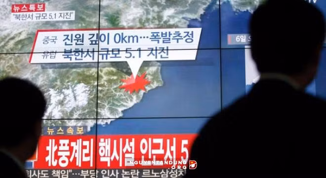 Vụ thử bom hydro của Triều Tiên hôm 6/1 đã tạo nên một vụ động đất có cường độ lên tới hơn 5.1 Richter.