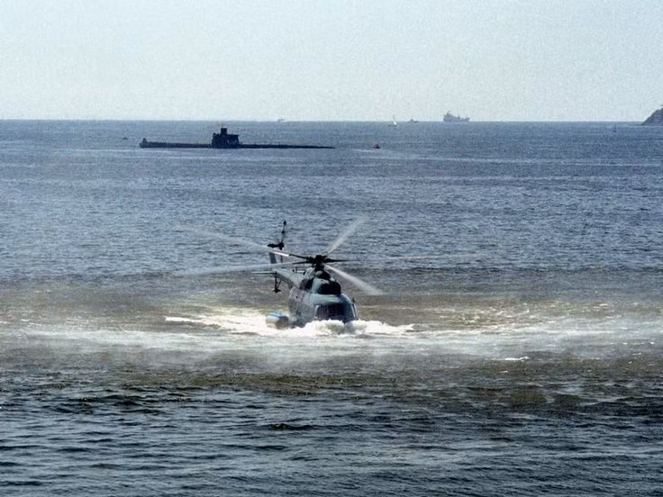 Khi phóng vào các mục tiêu dưới nước, quả bom Zagon-2 nặng 120 kg sẽ mở dù, sau đó chìm xuống nước bằng lực trọng trường và lần theo mục tiêu bằng hệ thống điều khiển chuyển động và cảm biến sonar chủ động (Ảnh: Pinterest.com).