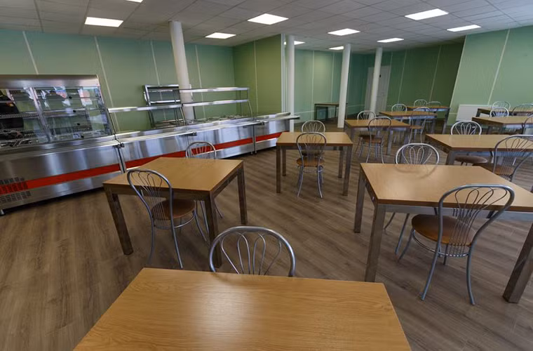 Hình ảnh khu căn-tin bên trong "The Shamrock". Nguồn ảnh: Vadim Savitsky-Bộ Quốc phòng Nga