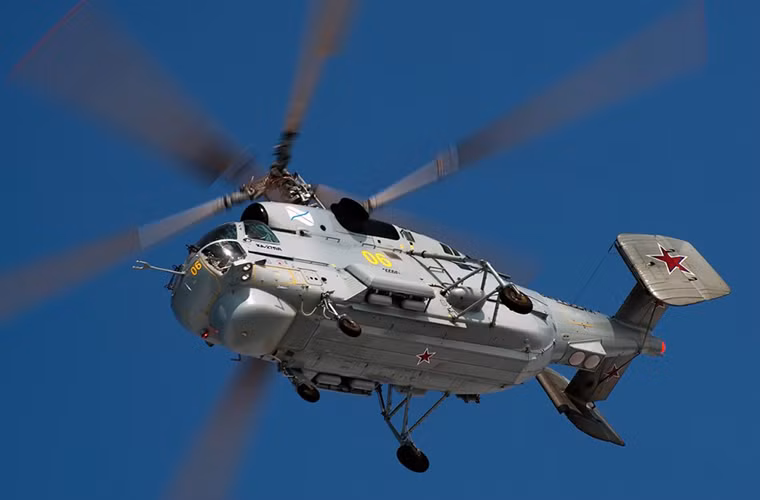 Cận cảnh trực thăng chống ngầm Ka-27 của Hải quân Nga.
