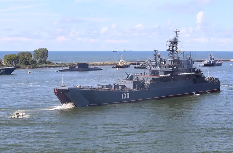 Bên cạnh các tàu đổ bộ khí đệm Zubr, Hạm đội Baltic còn có trong biên chế 4 tàu đổ bộ cỡ lớn lớp Ropucha với khả năng mang theo 10 xe tăng cùng 340 lính thủy đánh bộ.