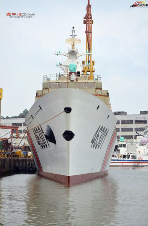 Mới đây, báo mạng Sina đăng tải loạt ảnh tàu hải cảnh mới của Trung Quốc.