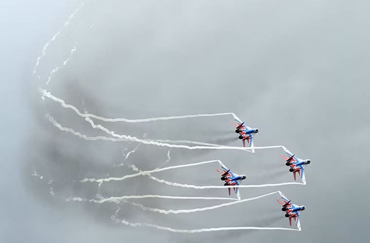 Thời tiết cũng không phải là vấn đề gì quá lớn đối với các dòng máy bay quân sự của Nga khi chúng được thiết kế để có thể hoạt động trong mọi điều kiện thời tiết. Nguồn ảnh: Sputnik