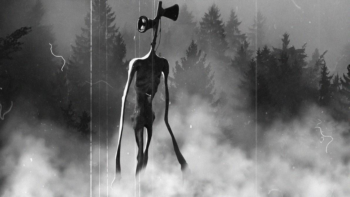 6. Quái vật đầu loa - Siren Head. Siren Head là con quái vật cao hơn 10m, với một bộ da khô và nhăn như xác ướp, với phần đầu được gắn 2 chiếc loa phát thanh.