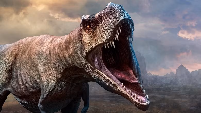 Trong số động vật đã tuyệt chủng, lực cắn của khủng long bạo chúa (Tyrannosaurus rex) xếp hàng đầu (35.000 N) khi chúng sống trên Trái Đất từ 66 đến 68 triệu năm trước.