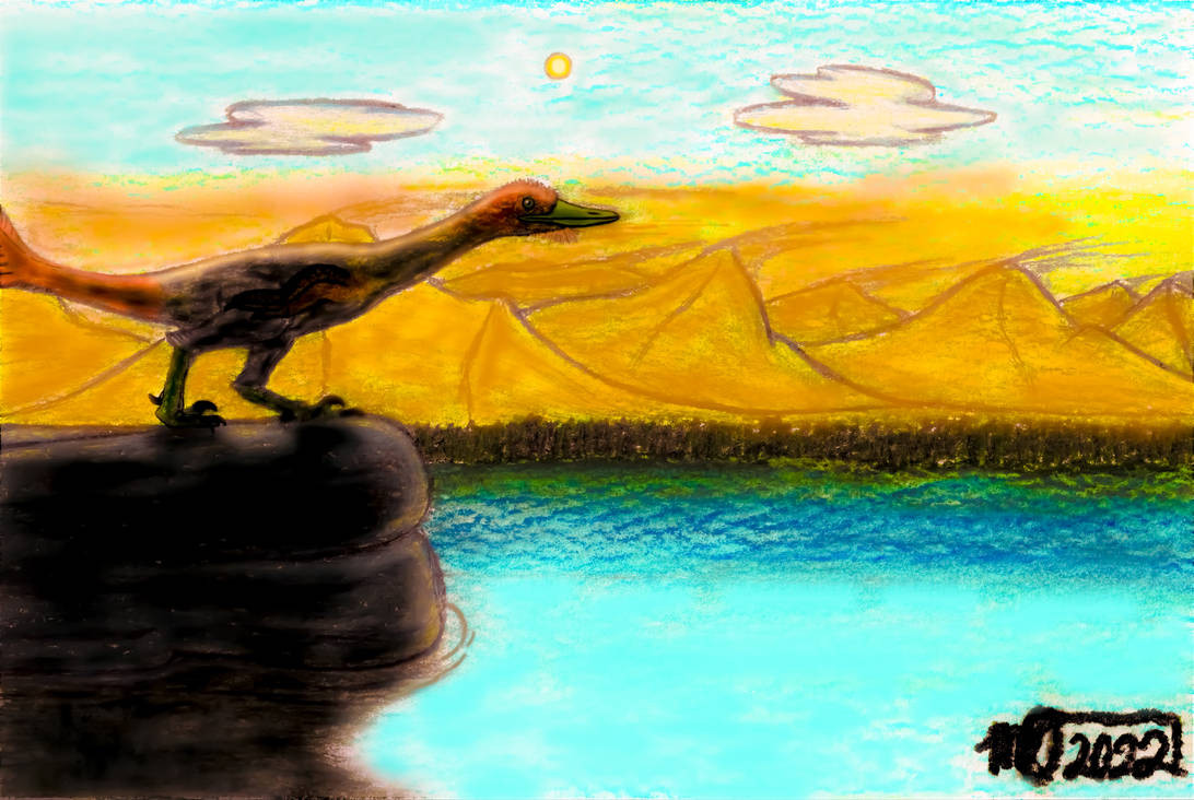 Cho đến nay, chỉ có loài khủng long gia cầm được biết đến với khả năng thích nghi với môi trường nước. Việc phát hiện ra loài mới này "làm rõ" rằng một số loài khủng long không phải chim đã thích nghi với nước. Loài khủng long này cũng có xương sườn hướng về phía đuôi và chiếc cổ dài tương tự như loài ngỗng hiện đại. Cả hai đặc điểm này cho phép con khủng long nhanh chóng lao xuống nước, nghển cổ lên để bắt con mồi.