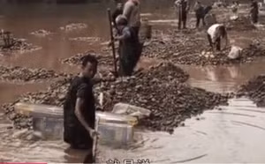 Sau khi tiến hành nghiên cứu sâu hơn về ngôi mộ cổ, các chuyên gia nhận thấy có một chu sa dày tới hơn 5cm bao phủ xung quanh ngôi mộ.