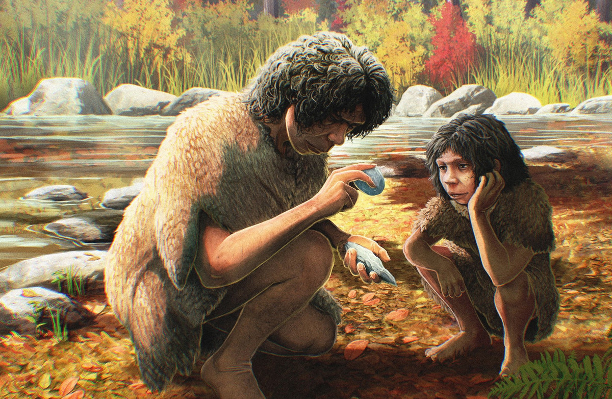 "Dấu chân của trẻ em và người lớn được tìm thấy trên bờ ao nơi các loài động vật khác tụ tập, cho thấy rằng trẻ em đã giúp đỡ người lớn và học cách sống sót trong môi trường hoang dã từ khi còn nhỏ", Altamura chia sẻ.