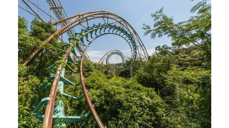 Hình ảnh của Nara Dreamland, một khu vui chơi ở Nhật Bản, được chụp hơn một thập kỷ sau khi nơi này bị đóng cửa vào năm 2006.