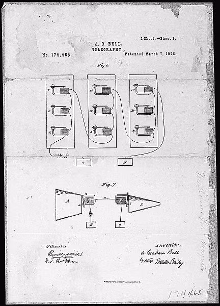 Thứ sáu: điện thoại. Nhà phát minh người Scotland Alexander Graham Bell được cho là người đầu tiên sáng chế ra điện thoại, ông được trao bằng sáng chế điện thoại vào ngày 7 tháng 3 năm 1876.