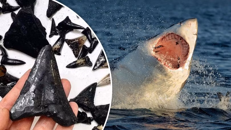 Nghĩa địa phát hiện gần đây ở công viên biển quần đảo Cocos rất đáng chú ý bởi số lượng hóa thạch dồi dào của cá mập ở đó.