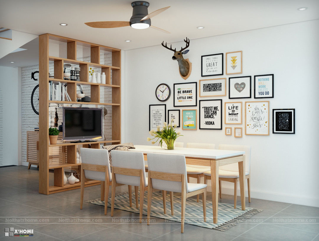 Tone màu nội thất cũng là điều bạn cần chú ý để tạo phong thủy tốt cho phòng ăn.