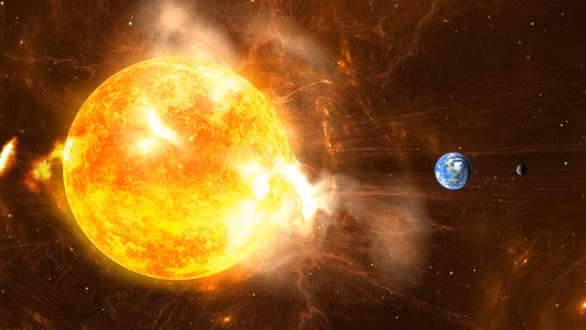 Trong khoảng 5 tỷ năm nữa, Mặt Trời sẽ dần đốt cạn nhiên liệu hạt nhân bên trong lõi, trước khi không còn khả năng chống lại lực hấp dẫn của chính mình. Các lớp bên ngoài của nó sẽ phình ra (có thể phá hủy Trái đất trong quá trình này) trong khi phần lõi sụp đổ thành trạng thái cực kỳ dày đặc, để lại tàn dư thường thấy khi một ngôi sao chết đi.