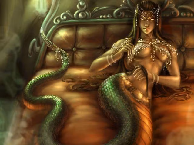 8. Echidna. Echidna trong thần thoại Hy Lạp mang hình hài một nửa phụ nữ, một nửa rắn. Sinh vật này được biết đến là vợ của quái vật đáng sợ nhất Hy Lạp Typhon. Cùng với Typhon, nữ rắn Echidna sinh ra rất nhiều quái vật trong thần thoại như Chimera, Cerberus, Sphi.