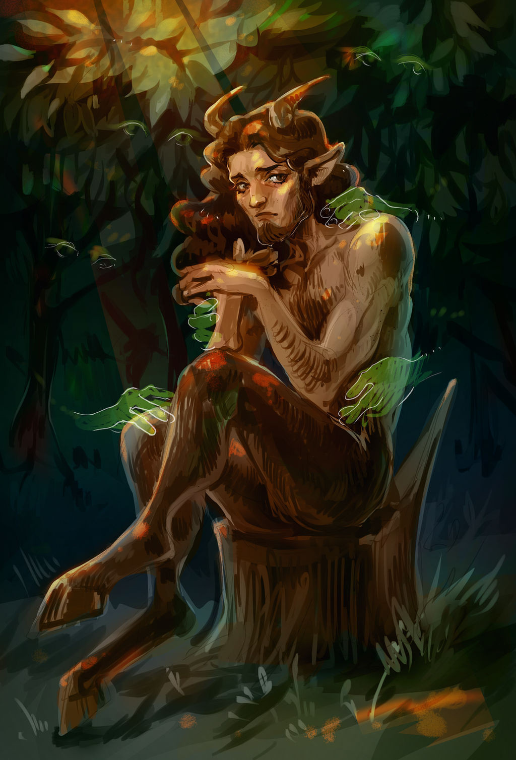 2. Satyr. Một nhân vật khác khá nổi tiếng trong những câu truyện thần thoại Hy Lạp là Satyr hay còn gọi là Người dê vì phần trên mang thân hình của một người đàn ông, phần dưới mang thần hình của loài dê. Satyr rất hiền lành và luôn đem lại niềm vui cho mọi người.