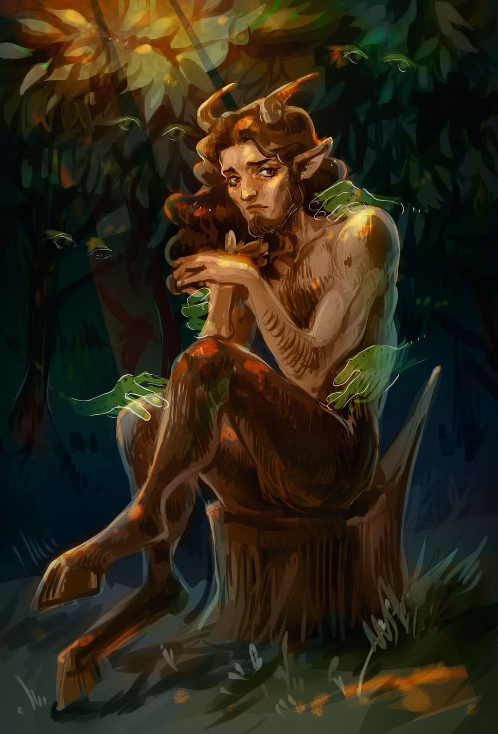 2. Satyr. Một nhân vật khác khá nổi tiếng trong những câu truyện thần thoại Hy Lạp là Satyr hay còn gọi là Người dê vì phần trên mang thân hình của một người đàn ông, phần dưới mang thần hình của loài dê. Satyr rất hiền lành và luôn đem lại niềm vui cho mọi người.