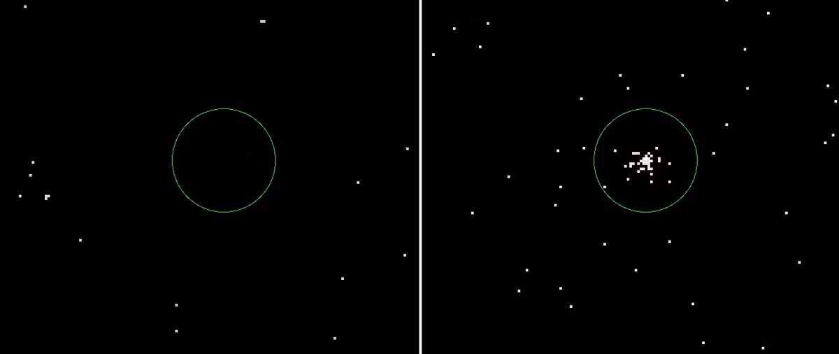 Nằm ở trung tâm thiên hà, lỗ đen "háu ăn" này có khối lượng gấp khoảng 10.000 đến 100.000 lần Mặt trời của chúng ta, thuộc loại lỗ đen có khối lượng trung gian khó nắm bắt .