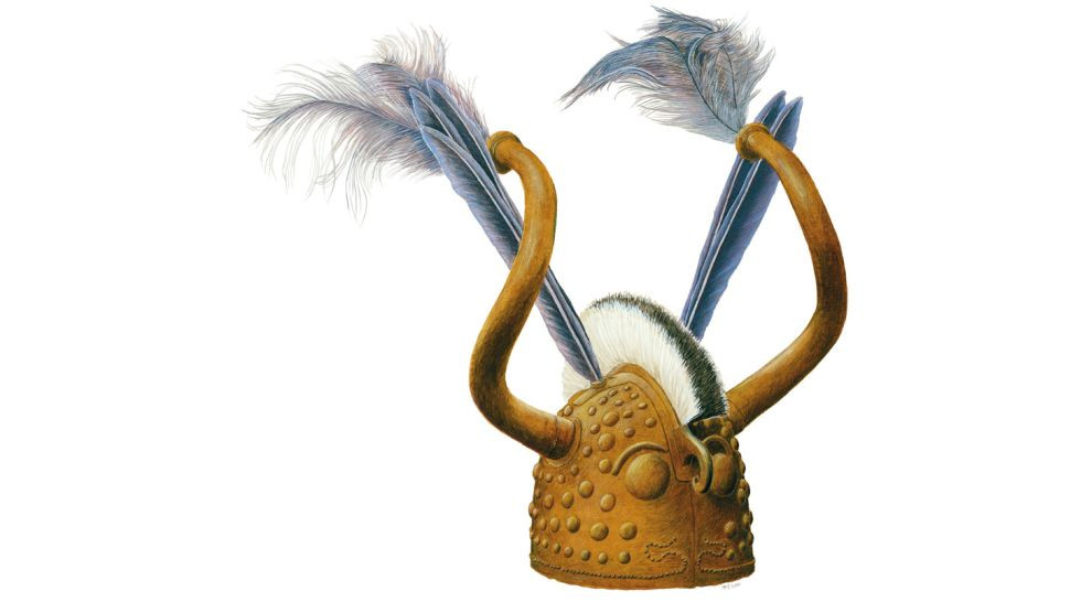 Theo nghiên cứu, các chi tiết tỉ mỉ trên mũ chiến binh khá tương đồng với một di vật khác được tìm thấy ở đảo Sardinia, đều cho thấy "những người đội mũ muốn thể hiện quyền lực" - muốn được nhìn nhận như thần linh hay á thần.