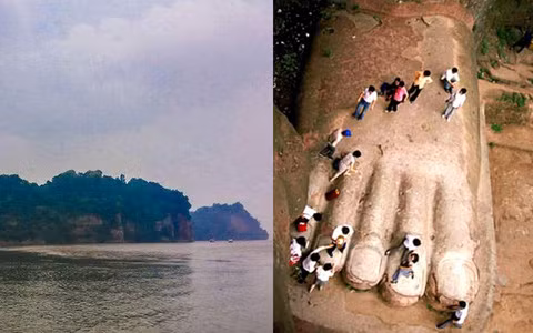 Các chuyên gia tấm tắc khen người xưa và nói cánh cửa bí mật ở phần ngực tượng mới là một “kho báu vô giá” gây chấn động giới khảo cổ.