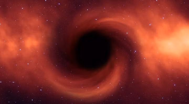 Lỗ đen siêu lớn được nhìn thấy đã phun ra một luồng khí ion hóa khổng lồ, dài 500 năm ánh sáng từ trung tâm của nó với vận tốc khoảng 1,6 triệu km/h, góp phần vào một "cơn bão lửa" về sự hình thành các ngôi sao mới trong một "vườn sao" gần đó.