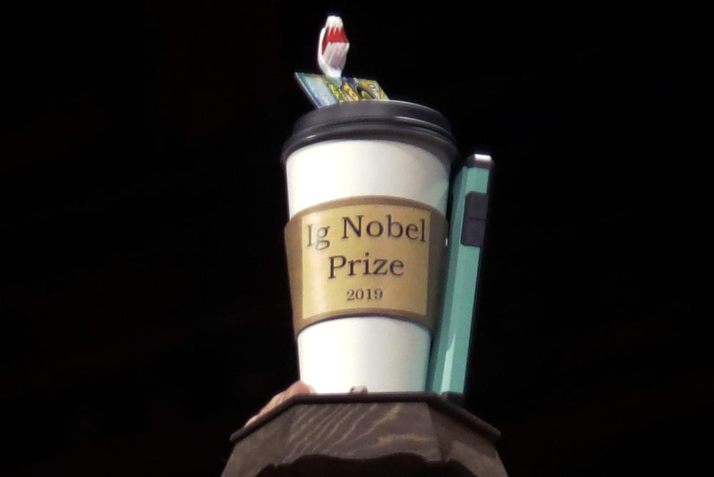 Giải Ig Nobel là giải thưởng nhại lại giải Nobel, được trao tặng vào đầu mùa thu hàng năm - gần với thời gian mà giải Nobel chính thức được công bố – cho 10 thành tựu mà "đầu tiên làm con người cười, sau đó làm họ suy nghĩ". Mục đích chính của giải là tạo không khí vui vẻ nhằm khuyến khích nghiên cứu.