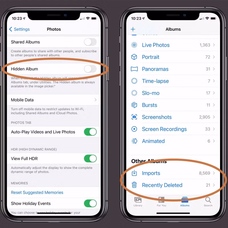 7. Ẩn ảnh riêng tư. iOS 14 có một tính năng tuyệt vời cho phép bạn ẩn ảnh riêng tư của mình.
