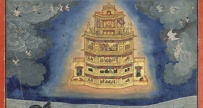 Trong khá nhiều thiên sử thi được viết bằng chữ Phạn của người Ấn Độ (như Mahabharata, Ramayana, kinh Vệ Đà,…) đều có đề cập đến một vật thể bay của thần thánh được gọi là Vimanas.