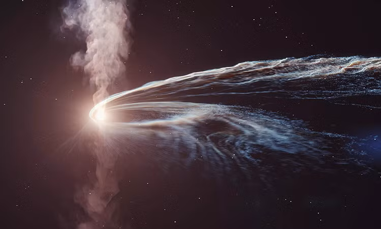 7. Hạt Neutrino dẫn đường. Một hạt neutrino năng lượng cao, đơn lẻ đã tấn công Trái Đất vào ngày 22/9/2017. Các nhà vật lý tại Đài quan sát Neutrino IceCube ở Nam Cực nhìn thấy các neutrino có mức năng lượng tương tự ít nhất một lần mỗi tháng. Nhưng hạt neutrino này đặc biệt vì nó là hạt đầu tiên cung cấp đủ thông tin về nguồn gốc của chính nó để các nhà khoa học hướng kính thiên văn theo hướng nó xuất phát. Họ phát hiện ra rằng nó đã bị “ném” về Trái Đất 4 tỷ năm trước từ một hố đen siêu lớn ở trung tâm của một thiên hà đang "ăn" vật chất xung quanh.