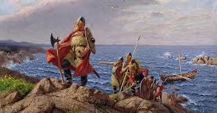 Theo truyền thuyết, Erik bị lưu đày khỏi Iceland sau khi phạm tội giết người nên anh lên đường tìm vùng đất mới để sinh sống.