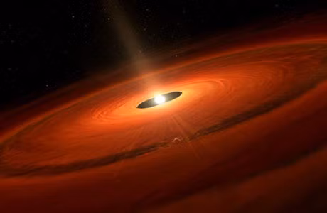 Nó vuông góc với mặt phẳng chứa các vòng tròn khói bí ẩn.