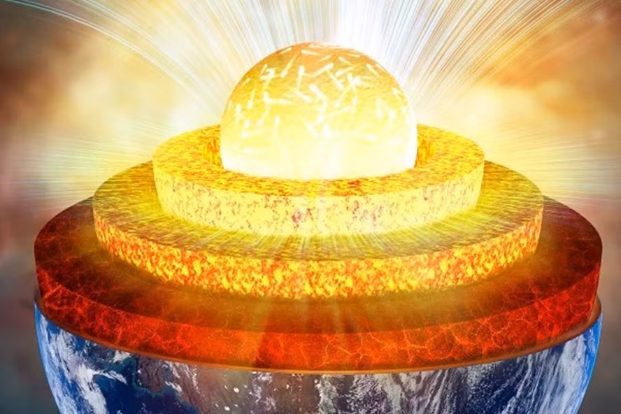 Các mô phỏng máy tính mới cho thấy, lõi Trái đất nóng và có áp suất cao có thể tồn tại ở trạng thái "superionic" - một sự trộn lẫn của các phân tử hydro, ôxy và carbon, liên tục chuyển động qua một mạng tinh thể sắt giống như lưới, tạo ra một môi trường giống chất lỏng.