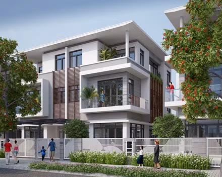 Thiết kế mặt bằng xung quanh của mẫu biệt thự này luôn hướng tới thiên nhiên, kiến tạo một môi trường sống xanh mang lại một khu nghỉ dưỡng hoàn hảo.