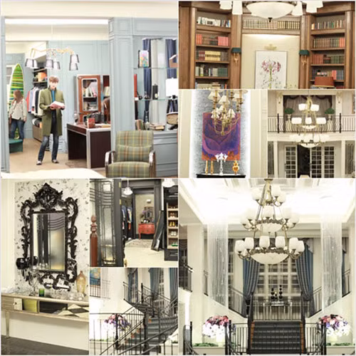 Những vật dụng trong nhà được bài trí cầu kì.