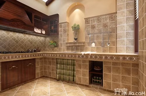 Không gian nhà bếp sẽ ngập tràn trong mùi thức ăn và cũng thường xuyên trong tình trạng ẩm ướt. Điều này chắc chắn sẽ ảnh hưởng xấu đến sức khỏe và vận thế của gia chủ. Nguồn ảnh: Jia.com.