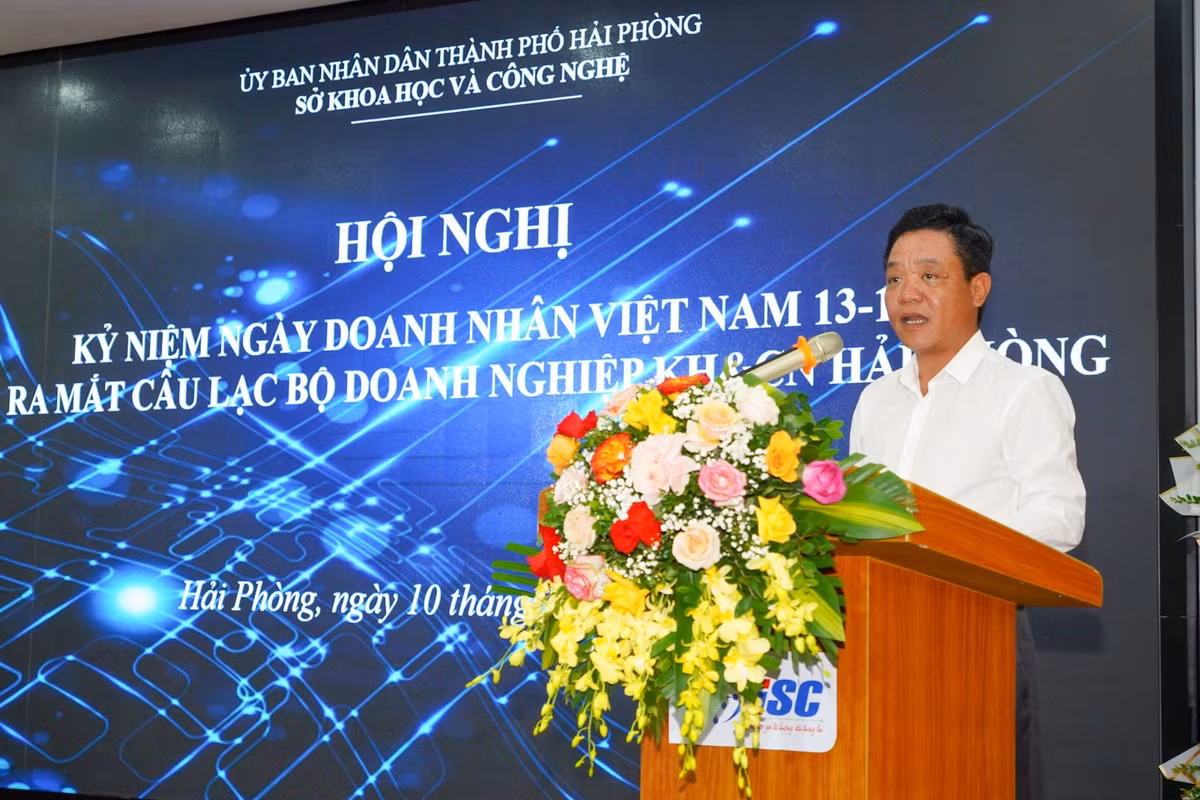 Hải Phòng: Ra mắt Câu lạc bộ doanh nghiệp Khoa học và Công nghệ - Hình 2 Hai Phong: Ra mat Cau lac bo doanh nghiep Khoa hoc va Cong nghe-Hinh-2