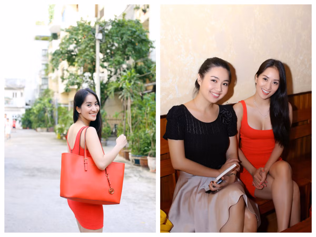 Xuất hiện trong sự kiện ra mắt sách của nhạc sĩ Hà Quang Minh tại TP HCM, Khánh Thi khá rực rỡ với bộ đầm ôm sát, khoe đường cong cơ thể và chiếc túi "xuyệt tông" với bộ đồ. Ảnh: Maison de Bil