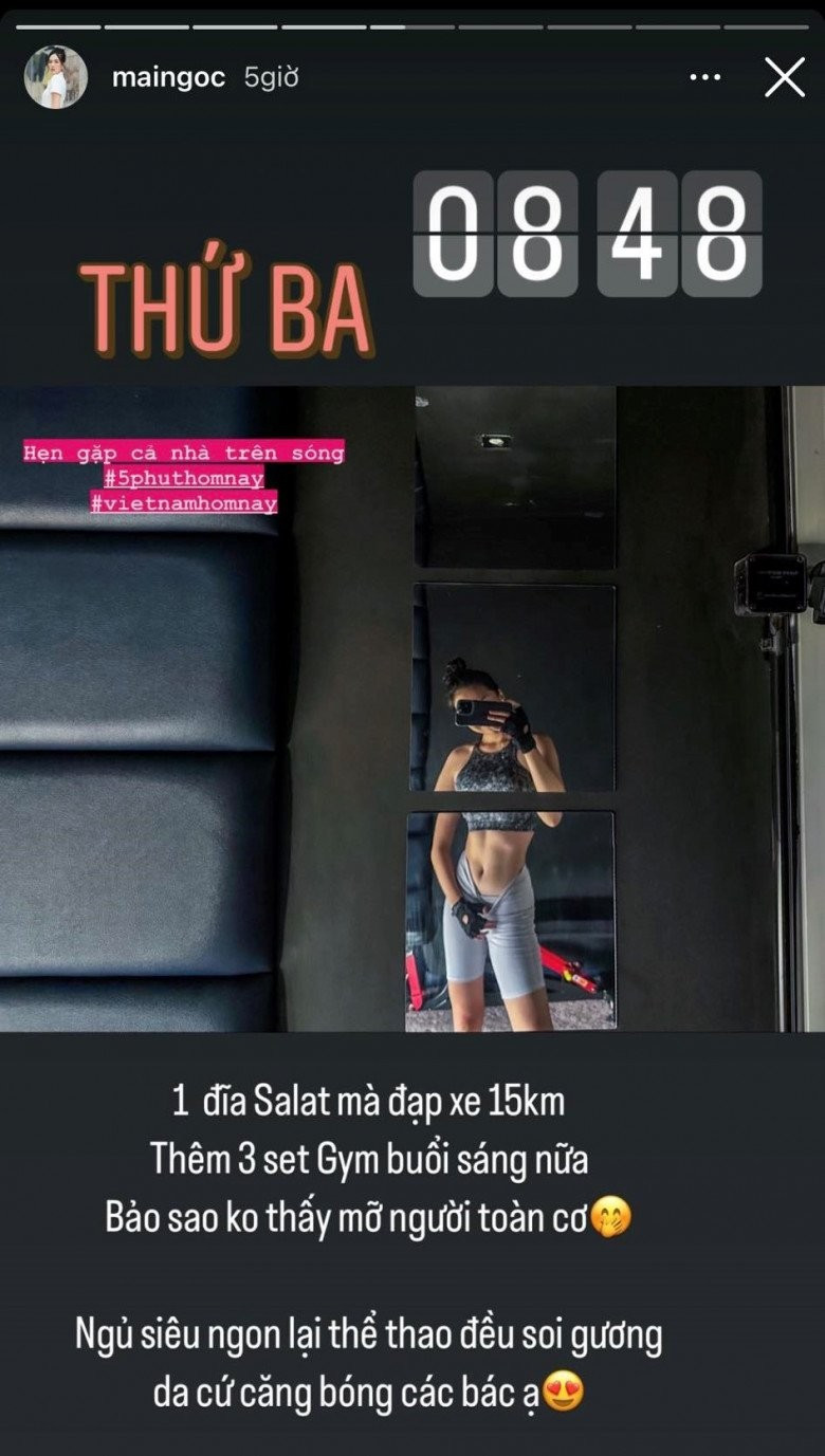 Sau khi tiết lộ số đo cơ thể, cư dân mạng hết sức trầm trồ và ngưỡng mộ sự nỗ lực "độ dáng" thời gian qua của nữ BTV VTV.