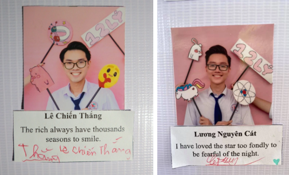 Một trong những bộ ảnh kỷ yếu gây chú ý đến từ học sinh trường THPT Chuyên Hạ Long, Quảng Ninh. Ảnh: Facebook