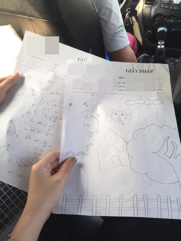 Loạt giấy nháp của thí sinh sau kỳ thi tốt nghiệp được chia sẻ rầm rộ sau mỗi ngày thi.