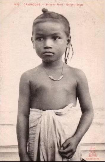 Chân dung một bé gái Campuchia.