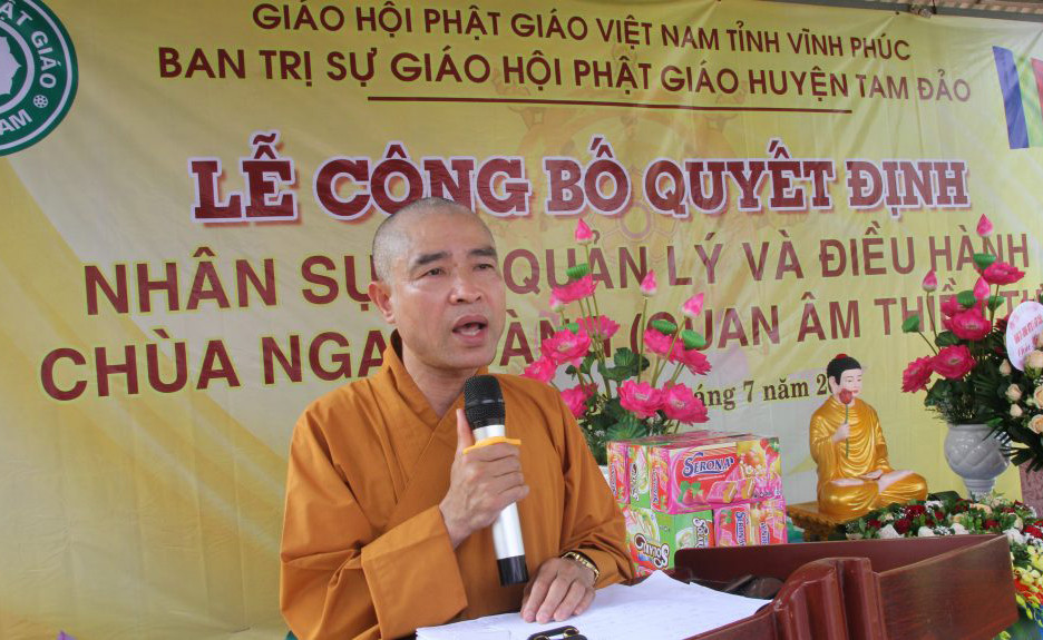 Đại đích Thích Tâm Vượng cho rằng những phật tử thường xuyên chống đối sư thầy mới về tiếp quản chùa Nga Hoàng có liên quan đến cựu tu sĩ Thích Thanh Toàn