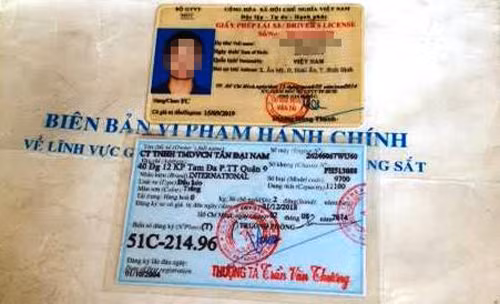 Phat hien tai xe dung bang gia tren 