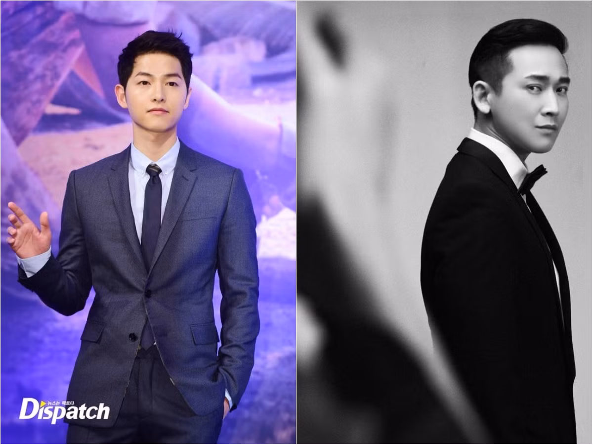  A đây rồi soái ca Hậu duệ mặt trời! Có một đặc điểm thú vị đó là Song Joong Ki phim Hậu duệ mặt trời và Hứa Vĩ Văn đều thích mặt vest, tận dụng lợi thế hình thể, cả 2 đều vô cùng bảnh và chững chạc trong bộ vest lịch lãm.