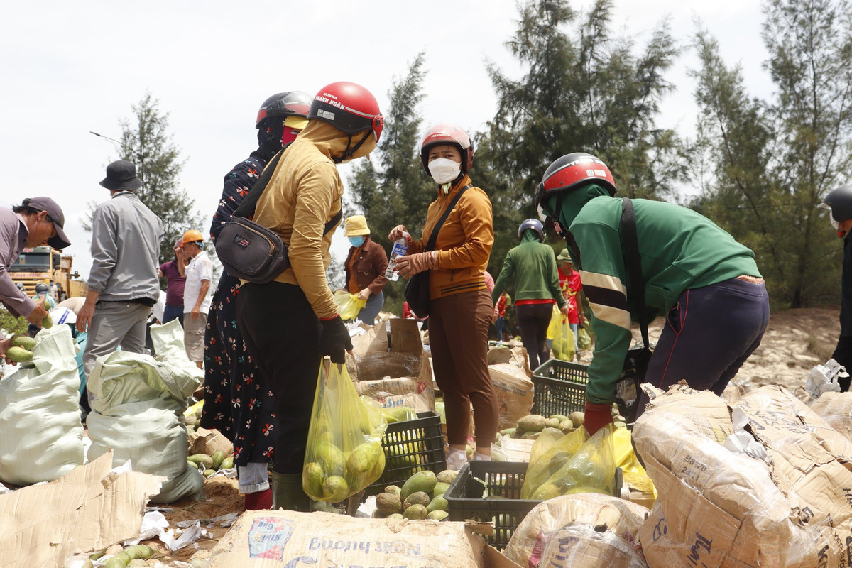 Nguoi dan va CSGT giai cuu xe cho hon 30 tan xoai bi lat-Hinh-8