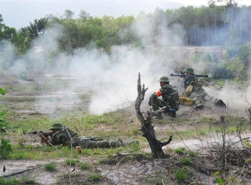 Nổ súng tiêu diệt mục tiêu theo kế hoạch.