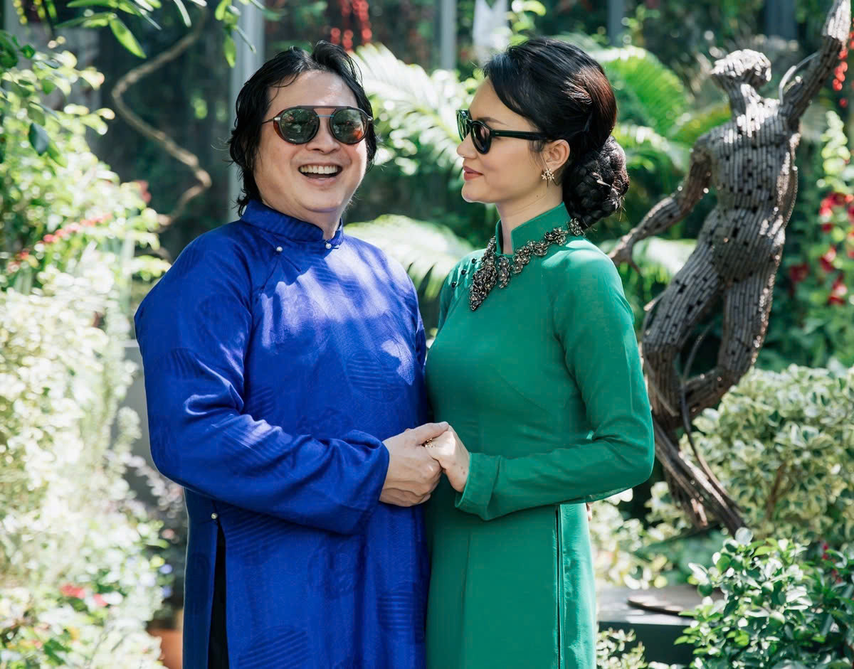 Rất hiếm khi chia sẻ về đời tư và không gian sống, Hải Yến chỉ một lần duy nhất hé lộ không gian sống trong căn biệt thự 2.000 m2 ở TP Thủ Đức, trong một dịp mời bạn bè dự tiệc Xuân.